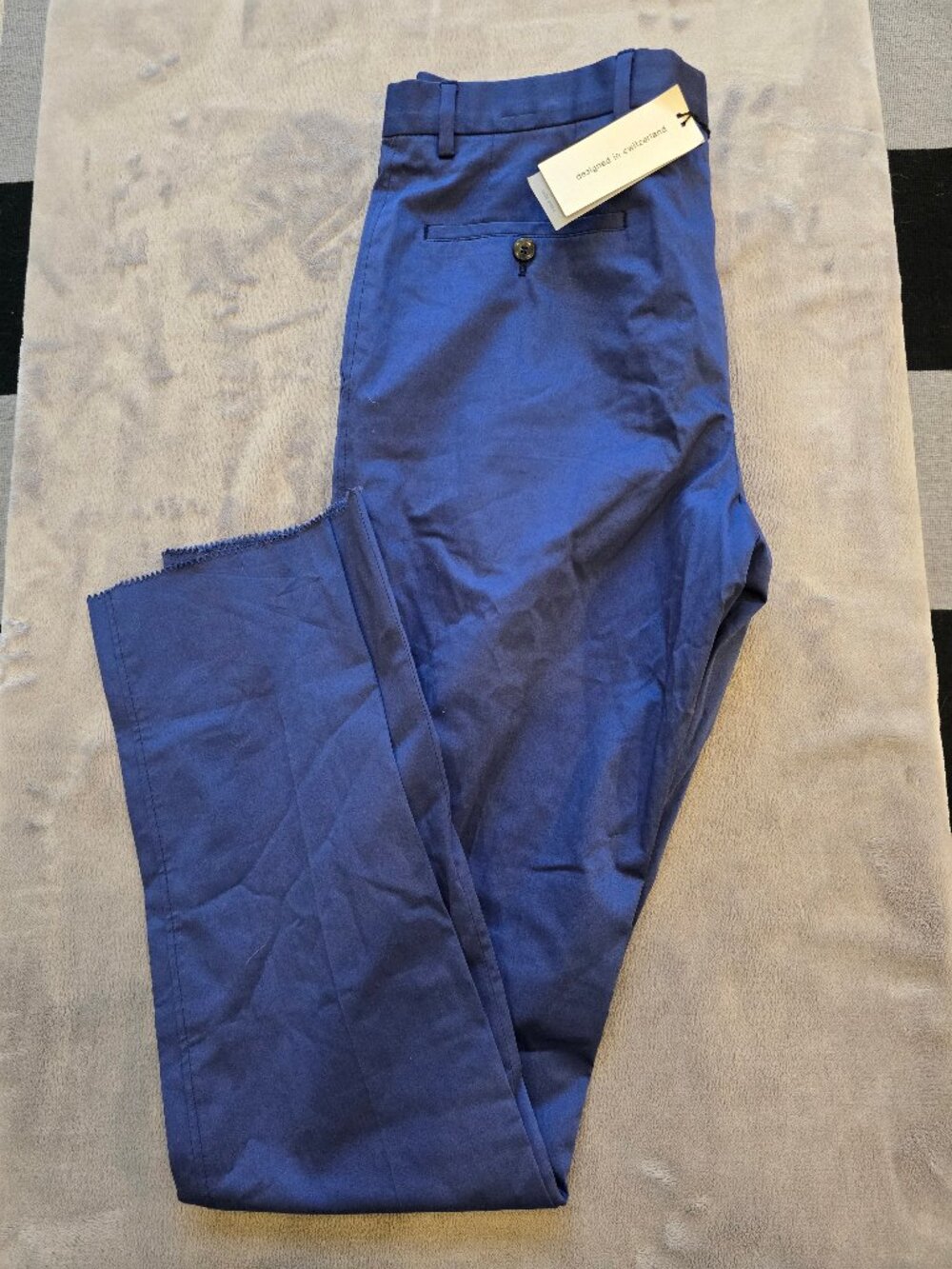 Strellson Zinc Extra Slim Pants NWT Blue Size 50 (US 34) Unhemmed